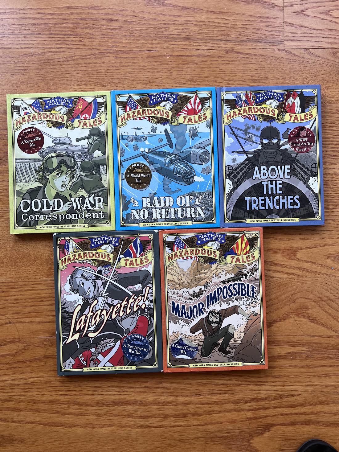 5 Hazardous Tales graphic novels by Nathan Hale