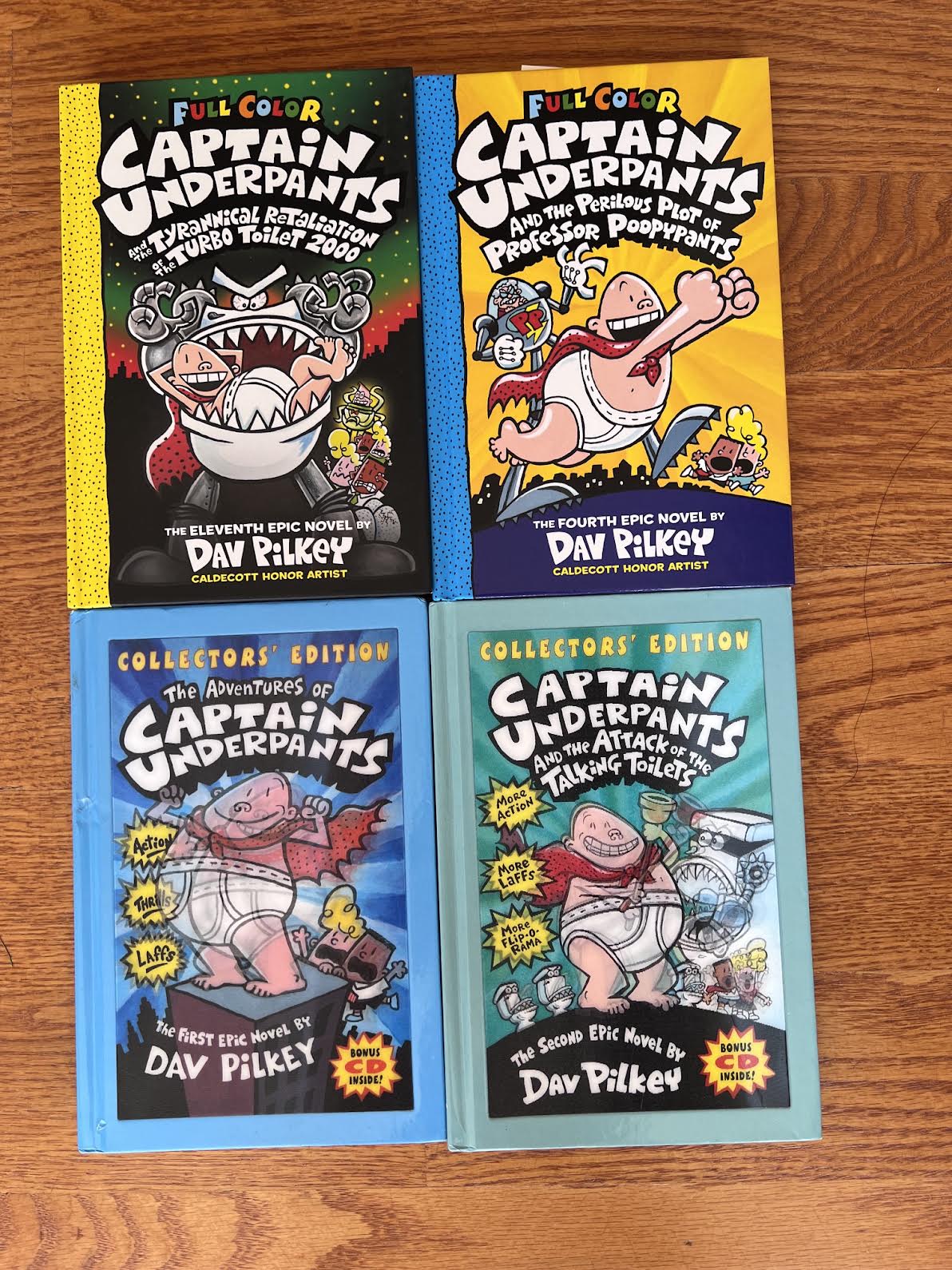 4 Captain Underpants Graphic Novels